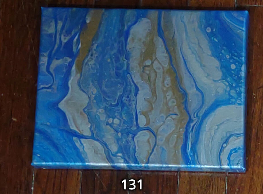 An 8x10 paint pour piece
